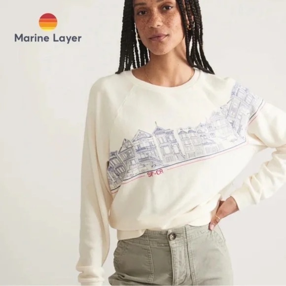 Marine Layer Vintage Terry Sweatshirt - Picture 1 of 8